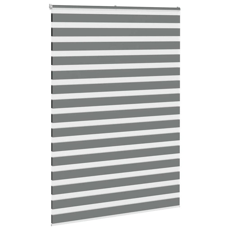 George Oliver Zebra Blind Polyester, 165cmW x 230cmL, Dark Grey