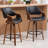 Lyllian Swivel Upholstered Counter Stool-482041665