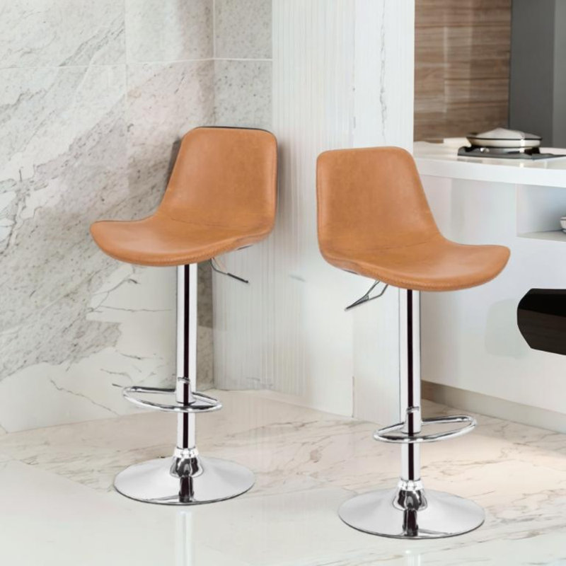 Tabouret réglable brun clair Romminha