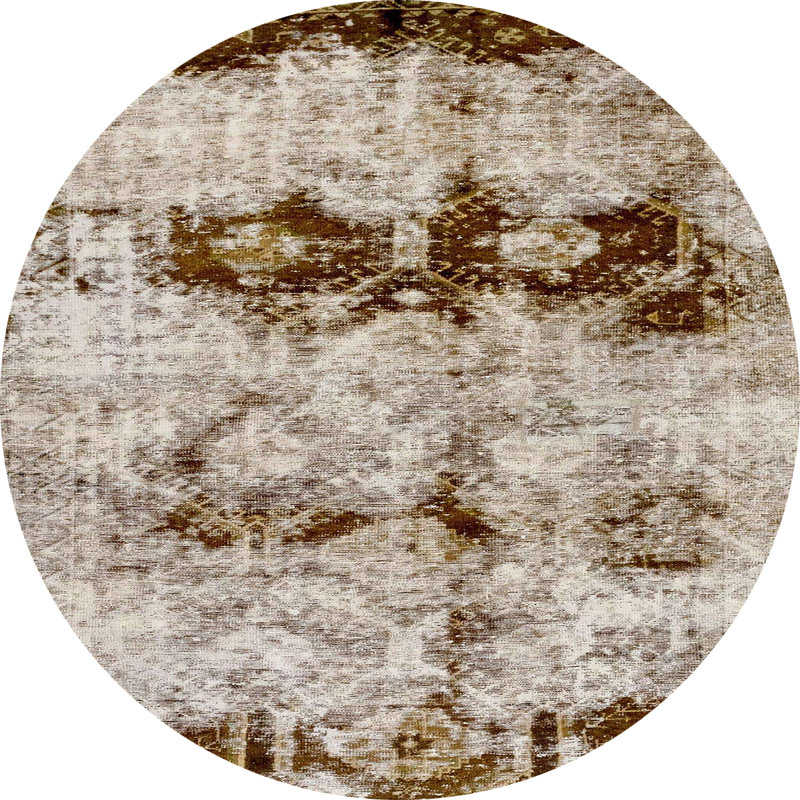 Abstract Indoor Rug, Round 3'