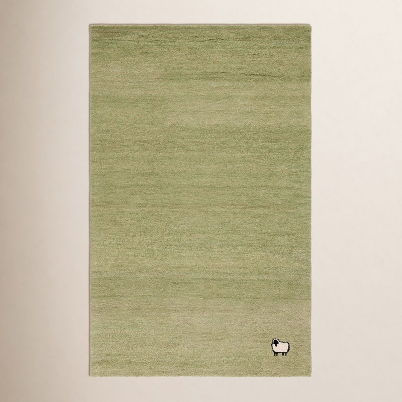 Racheal Hand Tufted Wool/Cotton Area Rug, Rectangle de 5 pi x 8 pi