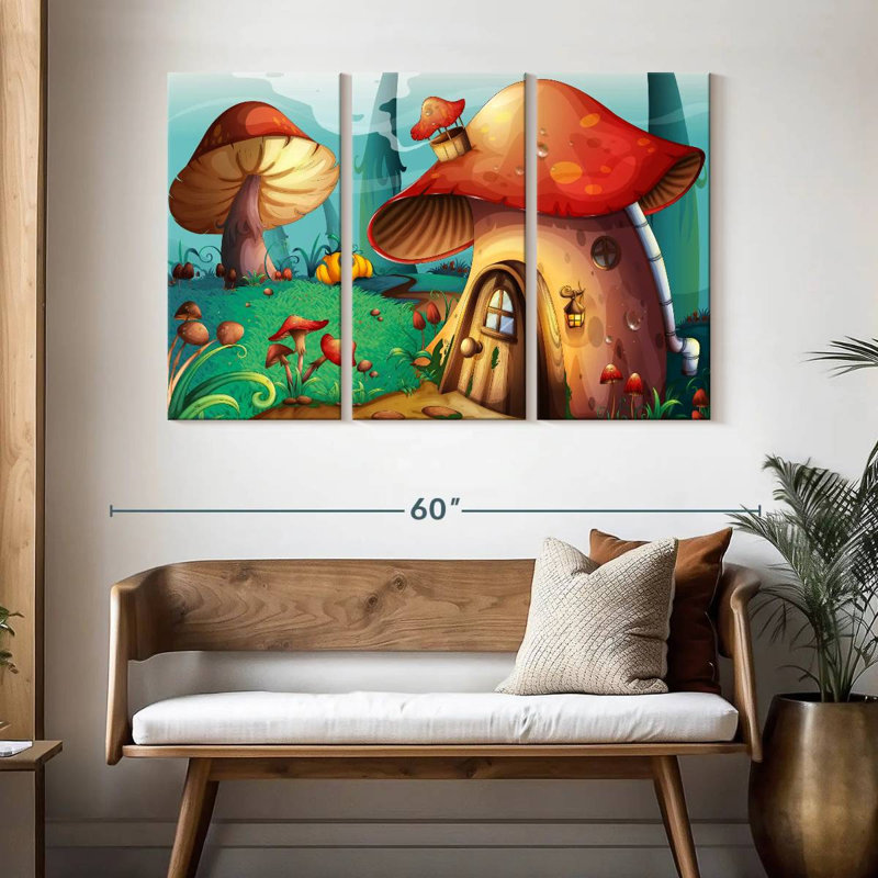 Ashelle Mushroom House, H 32 po x l 50 po