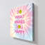 "Makes You Happy" par CAD Designs, reproduction sur toile-884753951