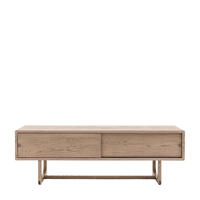 45 cm H Multimedia Storage, Smoked Oak