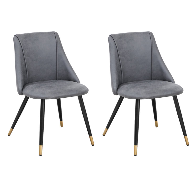 Hertfordshire 47cm H Upholstered Dining Chair, Vintage Grey