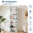 71.4" Tall 6-Tier Wood Bookcase, Slim Industrial Bookshelf with Anti-Tip Design-45824792