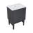 Bosse 24" Freestanding Bathroom Vanity in Black Oak with Black 3-Hole Centerset Sink Top-105940854-121676152-105940852