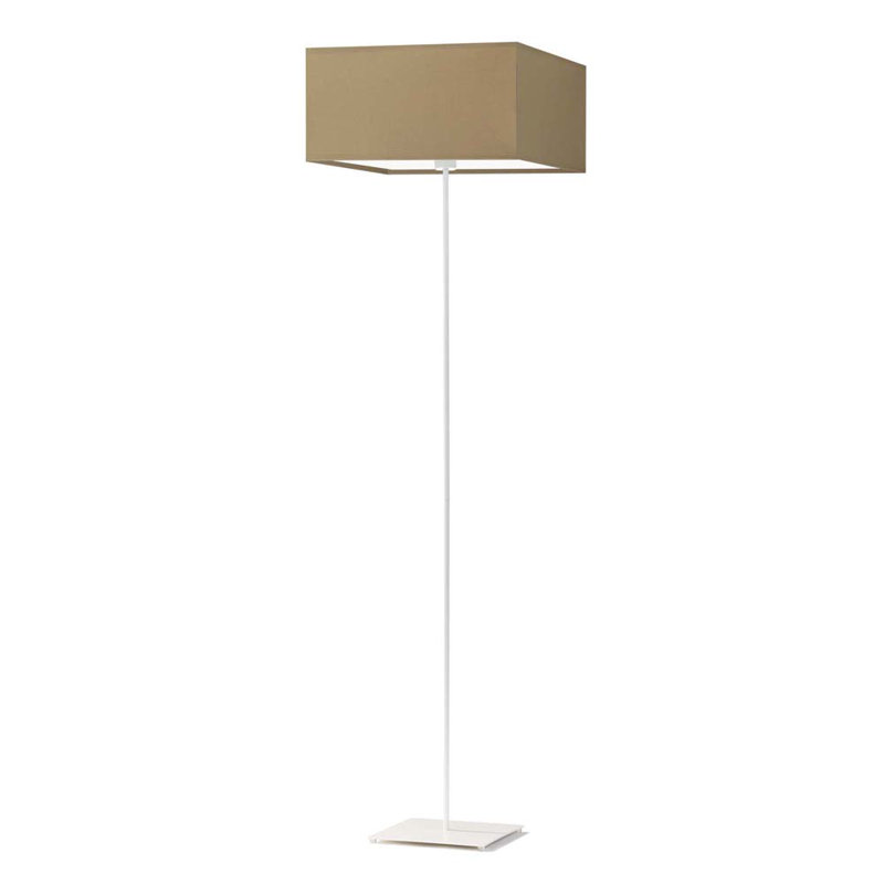 Attallah 156cm Traditional Floor Lamp, Beige, White