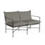 Italia 52" Wide Outdoor Loveseat with Cushions-1886021569