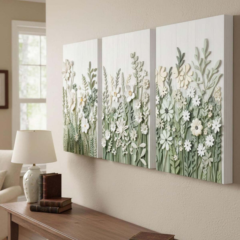 3 Piece Wrapped Canvas Print, 40 cm H x 30 cm W