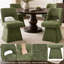 Chaise pivotante en chenille - dossier ouvert moderne, rotation à 360 ° - (ensemble de 4)-125963140-125963142