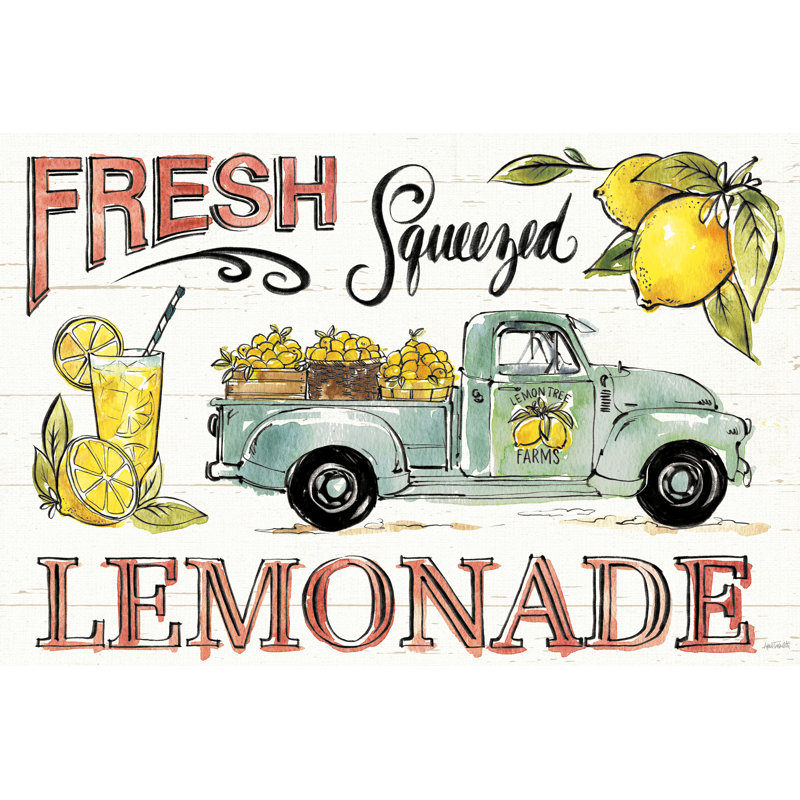" Lemonade Stand I ", 36" H x 24" W x 1.25" D