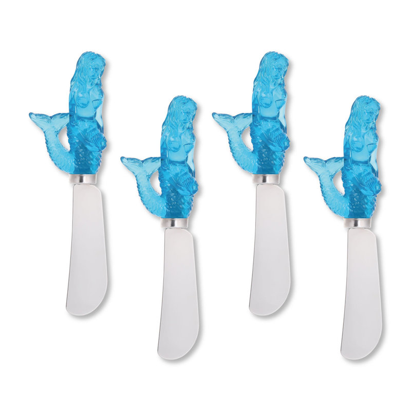 Mermaid Transparent Polyresin Cheese Spreader, S4