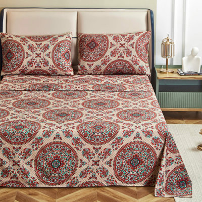 Damask Microfiber Damask Flat Sheet