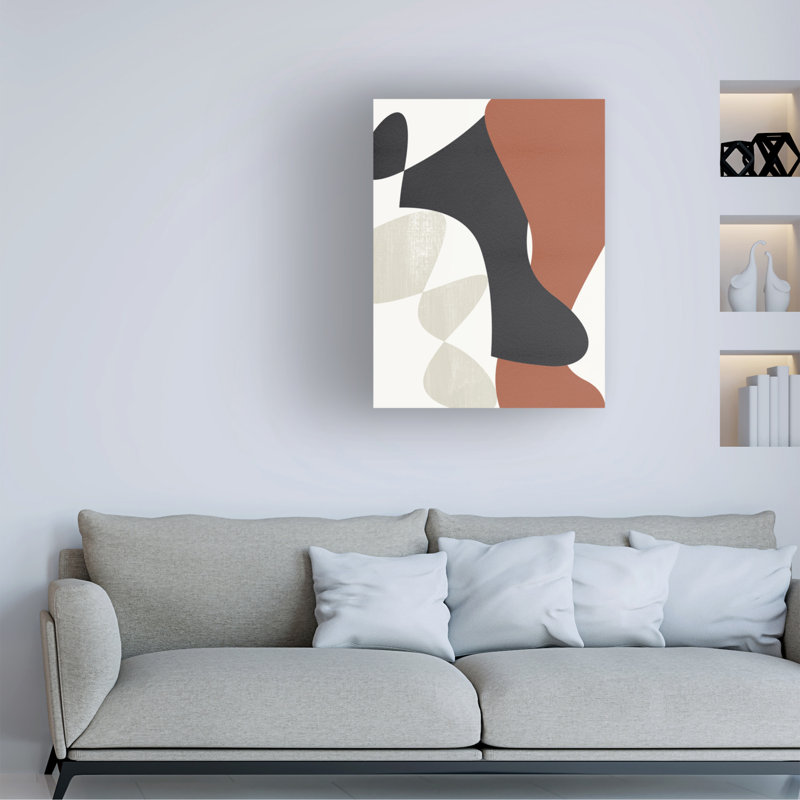 Mountain Terrain I " Wrapped Canvas Wall Art - Melissa Wang 'Mountain Terrain I' Wall Art For Living Room, Bedroom, Or Office Décor - 35x47 " by Melissa Wang