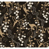 Linden Black Jungle Canopy Wallpaper