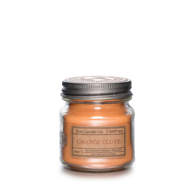 Bougie orange parfumée clou de girofle