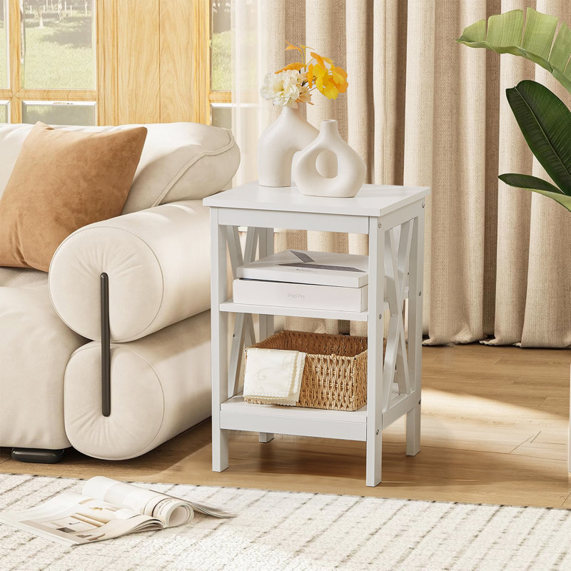 NS Bedside Table, White, Individual