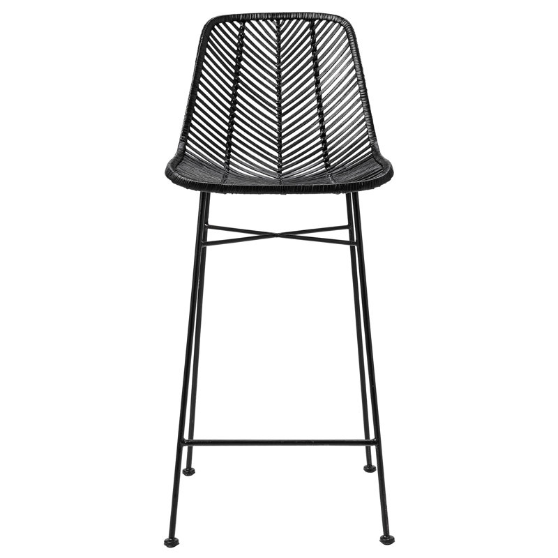 Tabouret de bar de 28 po Avenley, Noir