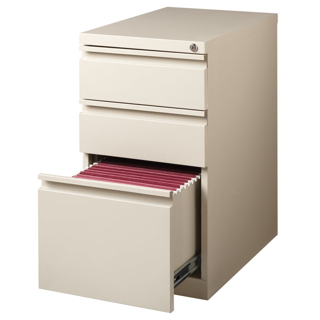 Aviral 3-Drawer Vertical Filing Cabinet Inbox Zero 