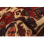 Tapis décoratif en laine de conception unique 4 pi 1 po x 6 pi Chastelyn noué à la main New Age en laine beige/rouge/bleu marine
