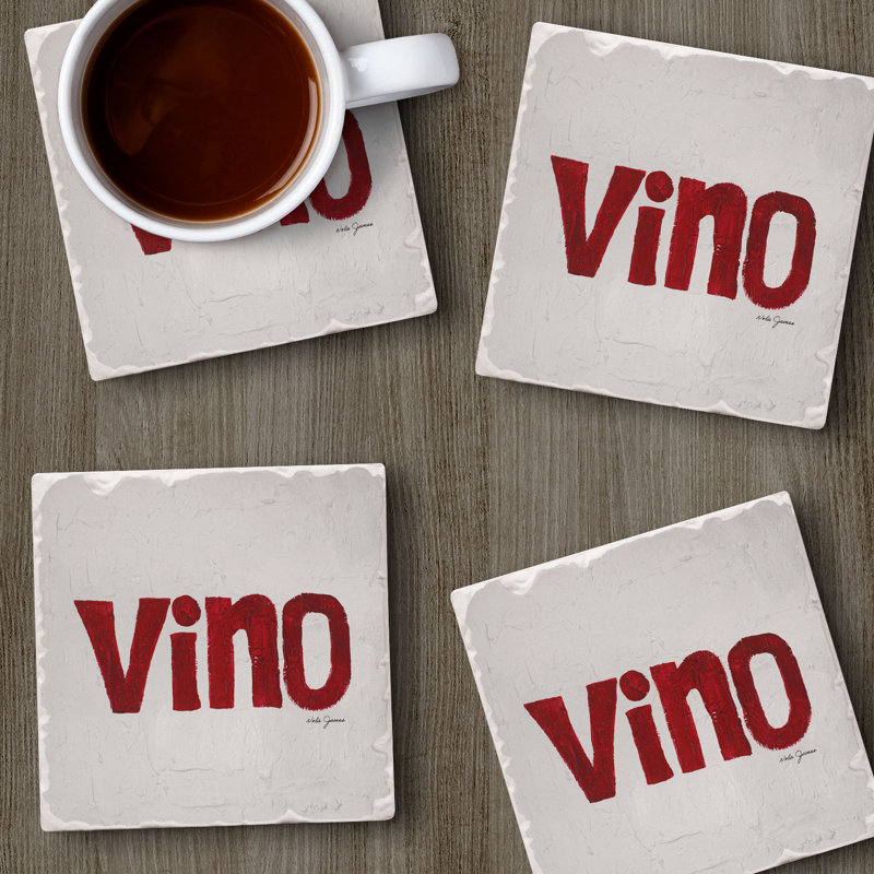 Ensemble de 4 sous-verres Vino