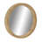 Wood Minimalistic Brown Wall Mirror with Natural Wood Grains-117814820