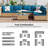Corrinn 7 Piece Sectional Seating Group with Cushions-855369334