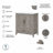 Edion Single Bathroom Vanity with Ceramic Top-114203579