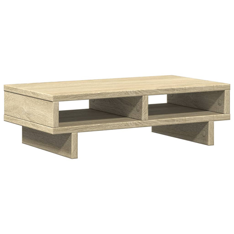 Balzarotti Manufactured Wood Monitor Stand, Sonoma Oak, 15cm H x 50cm W x 27cm D