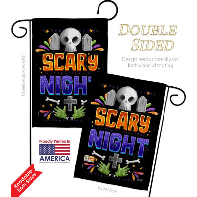 Ensemble de drapeaux en polyester 18,5 po x 13 po Scary