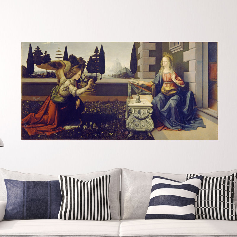 Annunciation by Leonardo Da Vinci - Wrapped Canvas Print, 77cm H x 101cm W