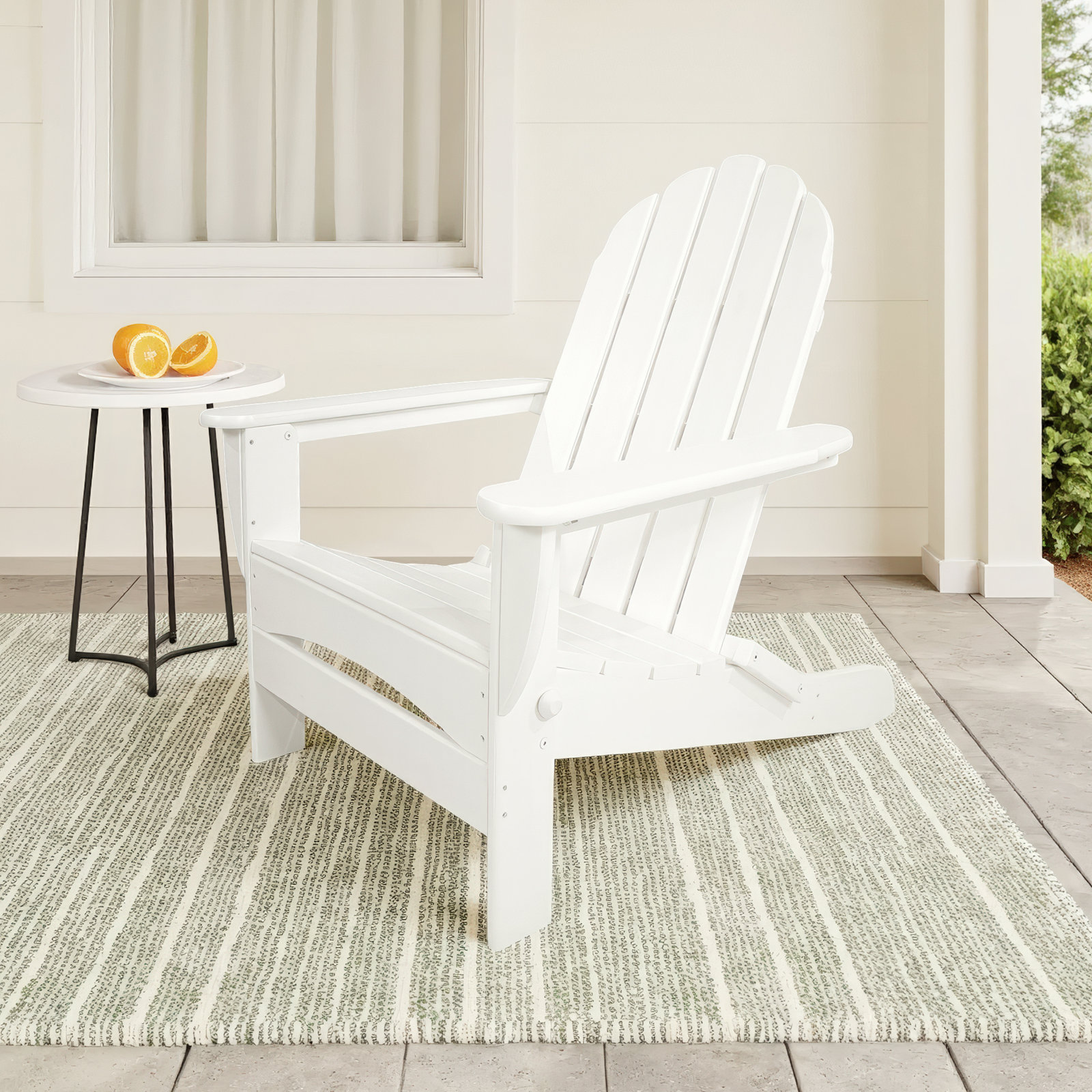 POLYWOOD® Classic Adirondack Chair, White