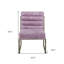 Chaise d'appoint Ikat en cuir fleur Wisteria