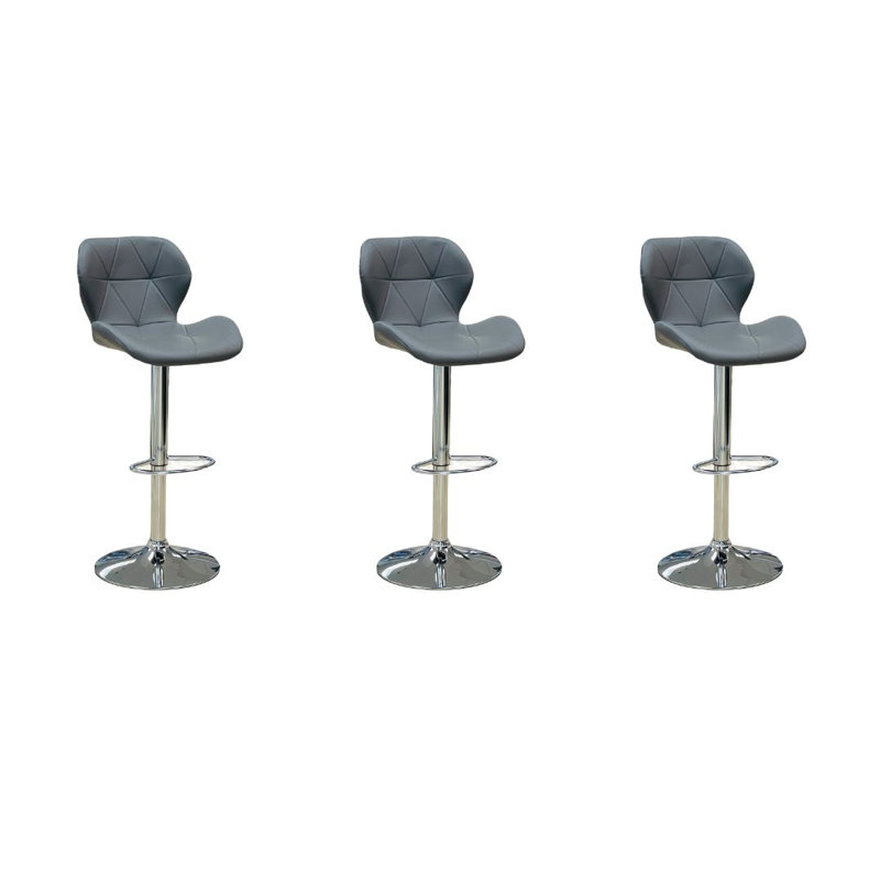 Tabouret à hauteur réglable Haslett, Gris, 3