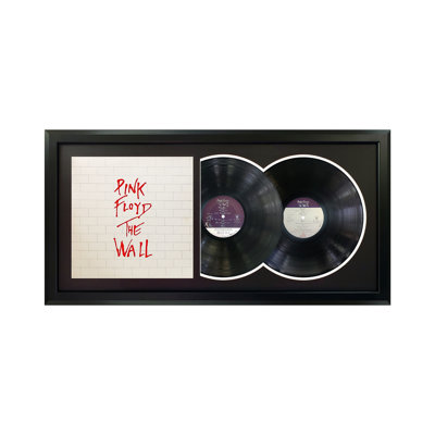 Pink Floyd «The Wall», disque encadré avec passe-partout noir