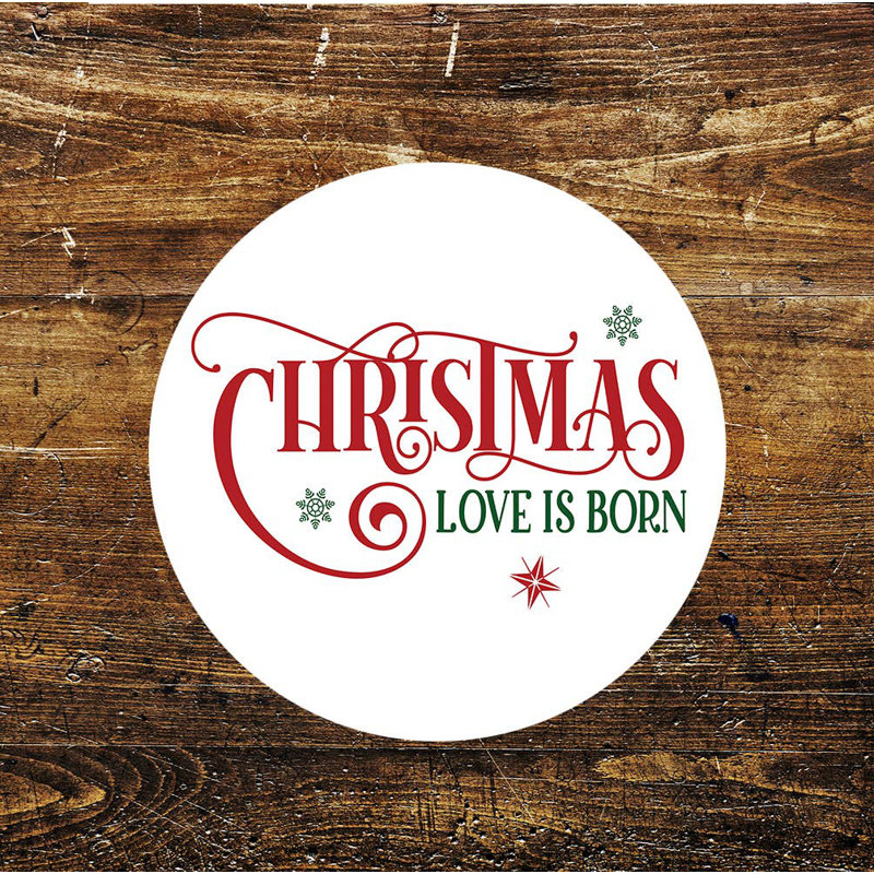 Christmas Love Is Born Wall Décor, 8cm H x 8cm W
