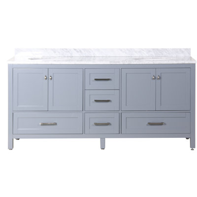 Zenith 60 " W Freestanding Standard With Stone Top