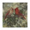 Art mural sur toile tendue - "Kissing Cardinals" de Mary Miller Veazie pour décoration de salon, de chambre à coucher ou de bureau - 35 x 35
