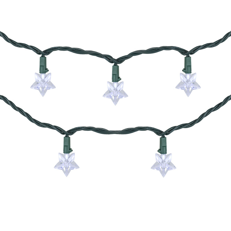 Ensemble de lumières de Noël 10 lumières DEL blanc pur 10 fils 4 pi