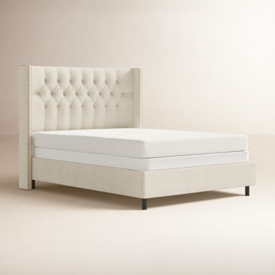 Breckin Upholstered Wingback Bed