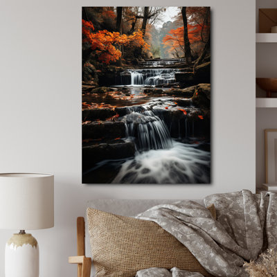«Waterfall Dancing Cascades I» - art mural cascade