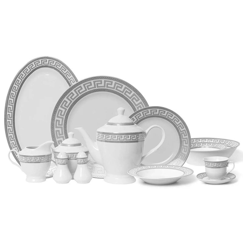 Service de table 57 pièces Bobbye - Service pour 8, Argent argent