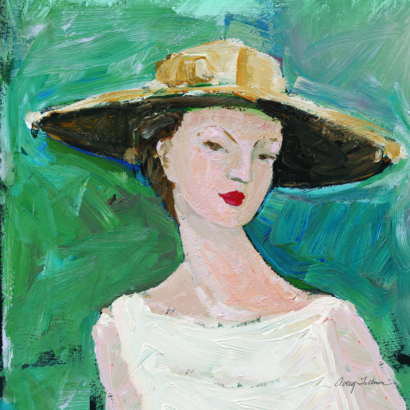 «Flea Market Portrait I» par Avery Tillmon - peinture sur toile tendue, H 12 po x l 12 po