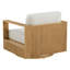 Chaise longue de patio avec coussins