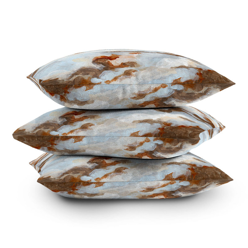 Coussin décoratif intérieur / extérieur en polyester , 16 po x 16 po