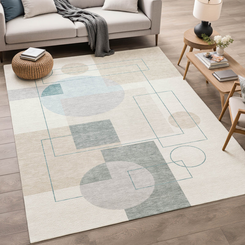 Tapis intérieur / extérieur lavable à la machine Chantille ACN2500, Ivoire ivoire, 10 pi x 14 pi