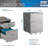 Rolling Two Drawer Vertical Filing Cabinet With Lock And Storage