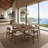 Hudson 7-Piece Modern Dining Room Set With Curved Back Chairs-10777552-3610832
