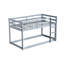 Lit mezzanine simple en bois gris et caoutchouc gris pour une transition en douceur entre les niveaux d'entrée et de sortie